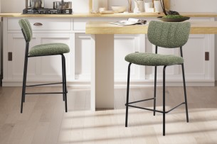 Chaise de comptoir 'Antura' Tissu Ote Lisa 356 Vert