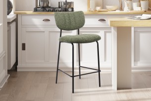 Chaise de comptoir 'Antura' Tissu Ote Lisa 356 Vert