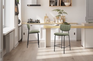 Chaise de comptoir 'Antura' Tissu Ote Lisa 356 Vert