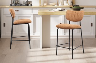 Chaise de comptoir 'Antura' Tissu Ote Lisa 251 Orange