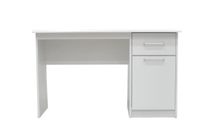Bureau 'Milou' 1 tiroir 1 porte Blanc