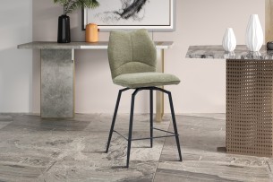 Chaise de comptoir 'Lara' Tissu Ote Sea 173 Pivotant Sable