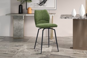 Chaise de comptoir 'Lara' Tissu Ote Sea 360 Pivotant Vert