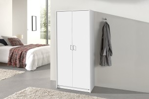 Armoire 'Ray' 2 portes Blanc