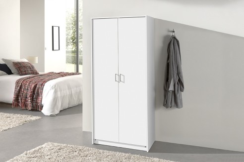 Armoire 'Ray' 2 portes Blanc