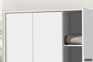 Armoire 'Ray' 3 portes Blanc