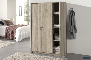 Armoire 'Ray' 3 portes Sonoma