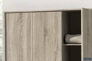 Armoire 'Ray' 3 portes Sonoma