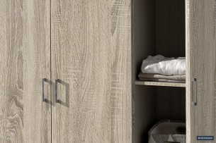 Armoire 'Ray' 3 portes Sonoma