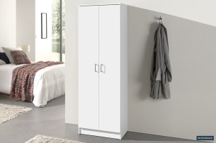 Armoire de rangement 'Ray' 2 portes et 4 étagères Wit