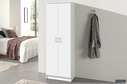 Armoire de rangement 'Ray' 2 portes et 4 étagères Wit
