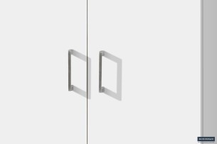 Armoire de rangement 'Ray' 2 portes et 4 étagères Wit