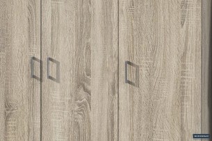 Armoire de rangement 'Ray' 3 portes et 4 étagères Sonoma