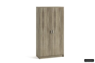Armoire de rangement 'Space' 2 portes et 4 étagères Sonoma