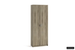 Armoire de rangement 'Space' 2 portes et 5 étagères Sonoma