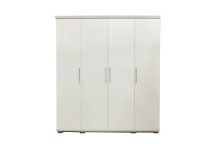 Armoire 'Mike' 4 portes Blanc