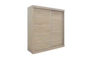 Armoire 'Mike' 2 Portes Coulissantes Sonoma