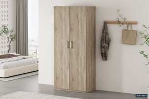 Armoire de rangement 'Mike' 80 cm 2 portes