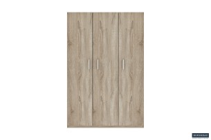 Armoire de rangement 'Mike' 120 cm 3 portes