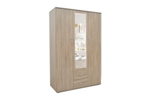 Armoire 'Marc' 3 portes avec miroir Sonoma