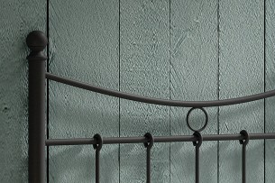 Lit 'Sacha' 90x200 avec sommier Noir