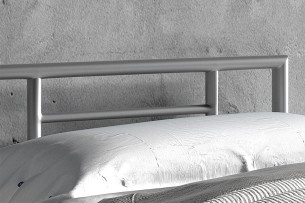 Lit 'Sandro' 90x200 avec sommier Gris