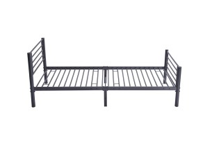 Lit 'Sammy' 90x200 Métal Gris foncé
