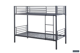 Lit superposé 'Sammy' 90x200 Divisible Métal Gris foncé