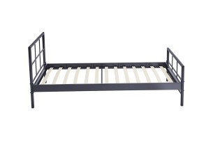 Lit 'Davy' 90x200 Métal Gris foncé