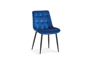 Chaise 'Juta' Velours Bleu