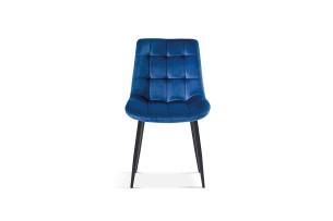 Chaise 'Juta' Velours Bleu