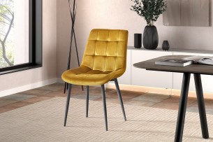 Chaise 'Juta' Velours Or
