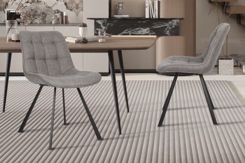 Chaise 'Ariba' Ote Tissu Montego 466 Gris