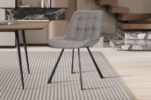 Chaise 'Ariba' Ote Tissu Montego 466 Gris