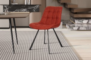 Chaise 'Ariba' Ote Tissu Montego 253 Rouge