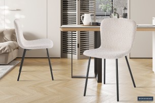 Chaise 'Susan' Bouclé Sable