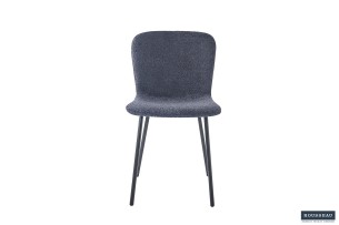 Chaise 'Susan' Bouclé Gris Foncé