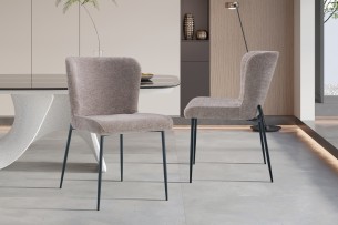Chaise 'Lisa' Tissu Fabb Raven 30 Sand