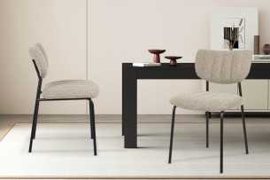 Chaise 'Antura' Tissu Ote Lisa 170 Brun