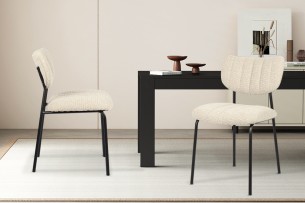 Chaise 'Antura' Tissu Ote Lisa 110 Beige