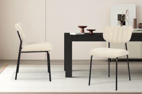 Chaise 'Antura' Tissu Ote Lisa 110 Beige