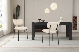 Chaise 'Antura' Tissu Ote Lisa 110 Beige
