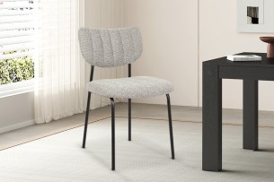 Chaise 'Antura' Tissu Ote Lisa 453 Gris clair