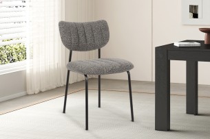 Chaise 'Antura' Tissu Ote Lisa 456 Gris foncé
