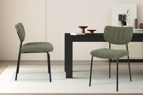 Chaise 'Antura' Tissu Ote Lisa 356 Vert