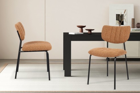 Chaise 'Antura' Tissu Ote Lisa 251 Orange