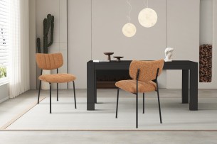 Chaise 'Antura' Tissu Ote Lisa 251 Orange
