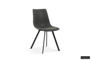 Chaise 'Oslo' PU Noir