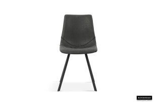 Chaise 'Oslo' PU Noir