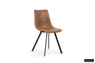 Chaise 'Oslo' PU Cognac